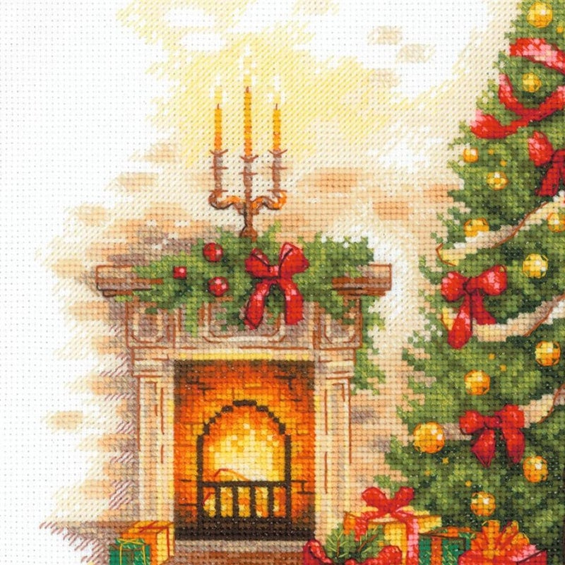 Riolis - Christmas Serenity 2265, Christmas Cross Stitch Kits 11¾"x11¾, Cross Stitch Kit for Beginners & Advanced, Cross Stitch Kits for Adults, Counted Stitching Kits, Embroidery Kit - Image 4